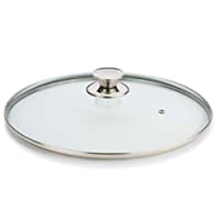 VALIRA 4908- TAPA VIDRIO 40 CM POMO INOX- Transparente